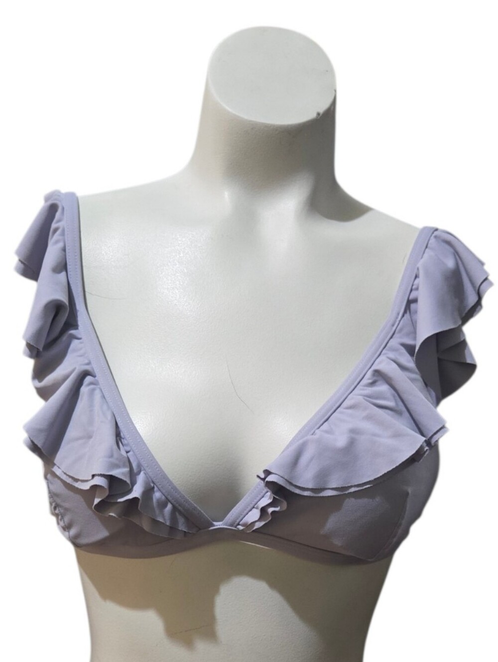 Michael Michael Kors Lavender Ruffle Bikini Swim Top Size M